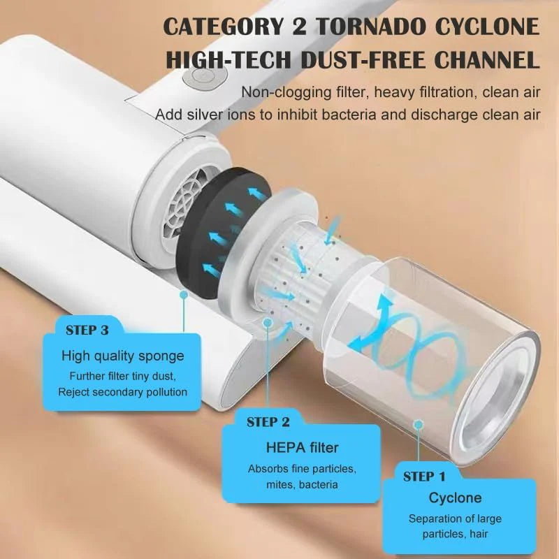 Handheld UV vacuum cleaner